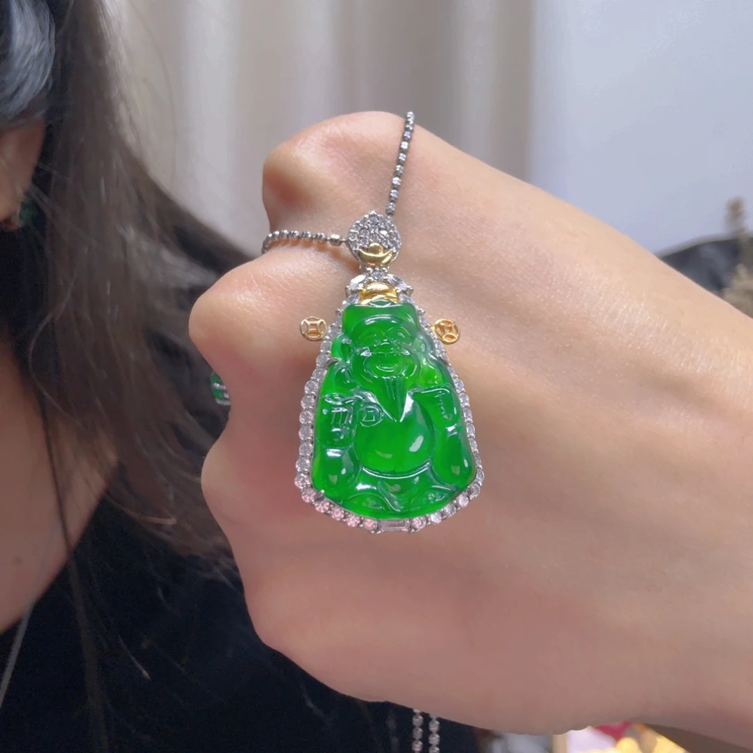 翡翠未镶嵌吊坠(不含链)