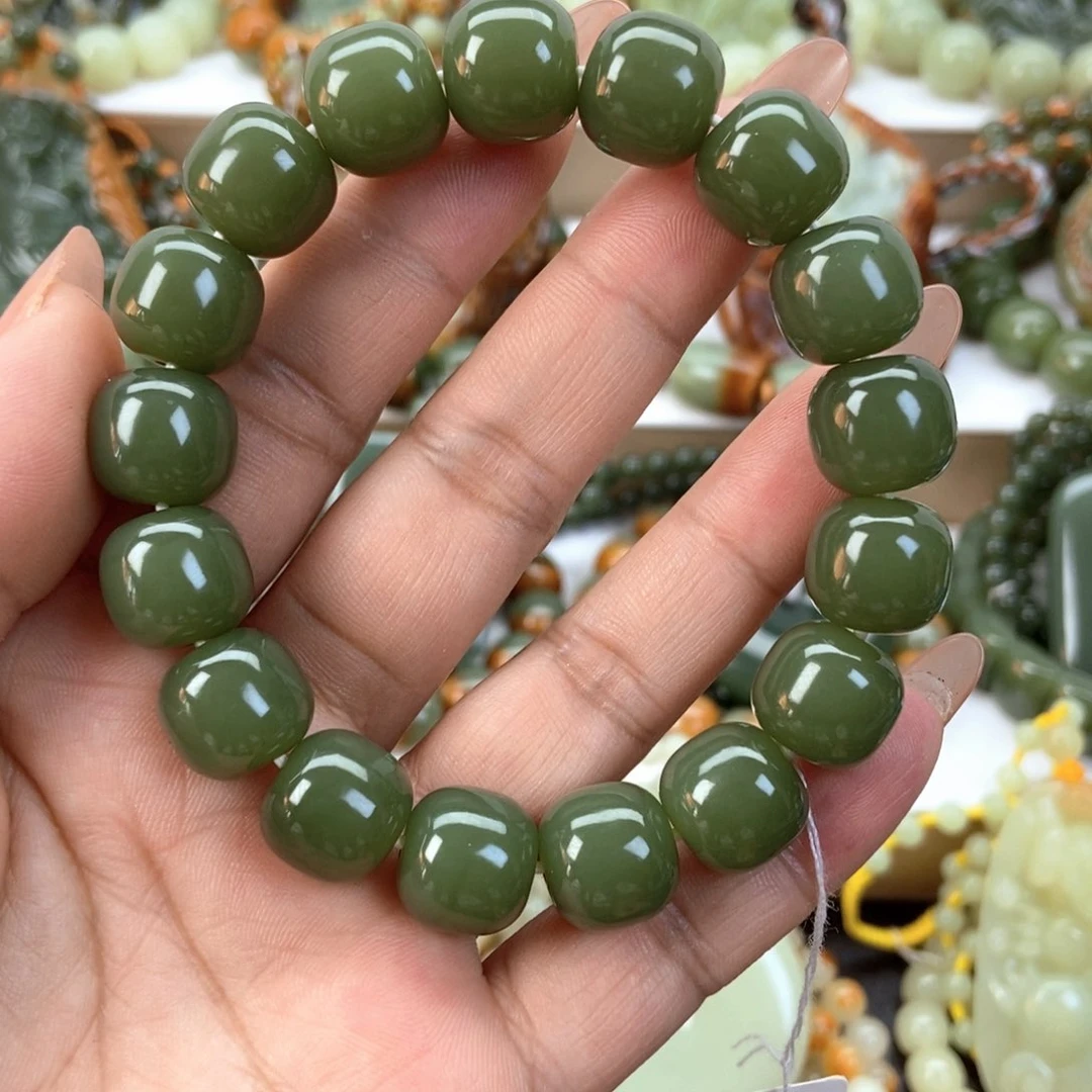 透闪石质玉手链未镶嵌