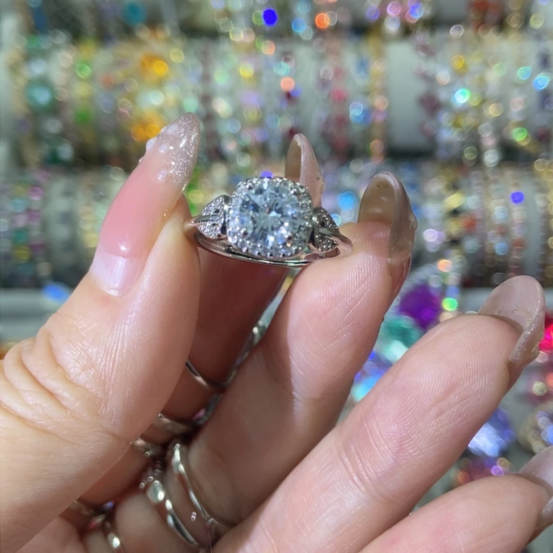 6锆石（处理）戒指