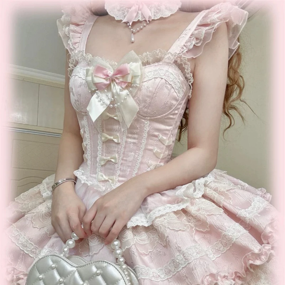 (实体店正品现货) 春樱邮差 现货掉落 Lolita收腰狗短款 芭蕾风裙