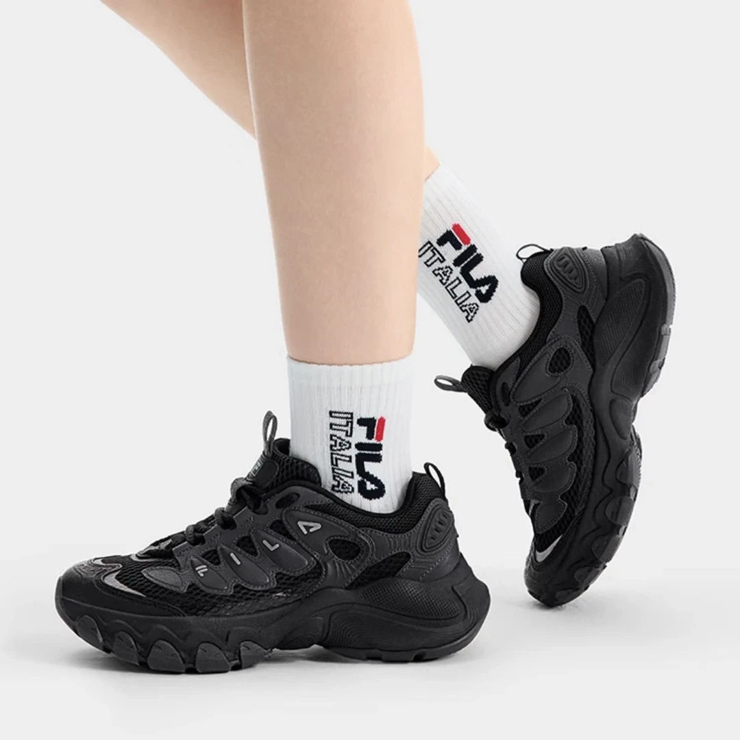 杨幂同款FILA斐乐男女鞋老爹鞋运动鞋2025夏新款鞋子蘑菇鞋休闲鞋