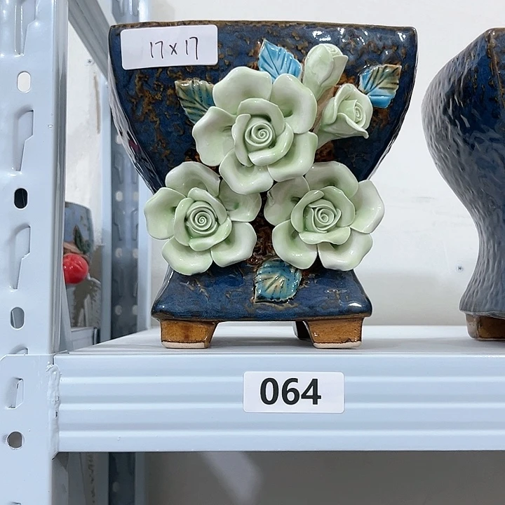紫砂花盆粗陶材质多肉花盆