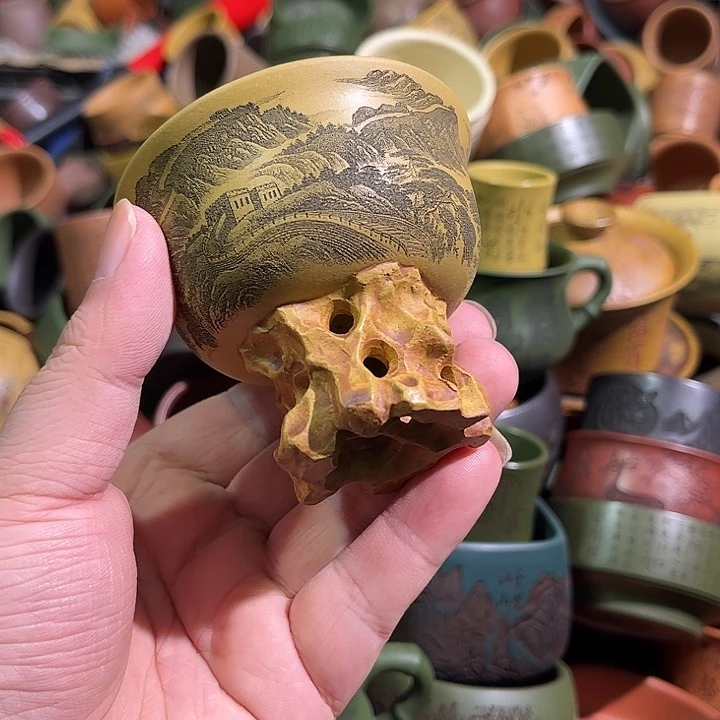 紫砂茶杯全手工紫砂主人杯