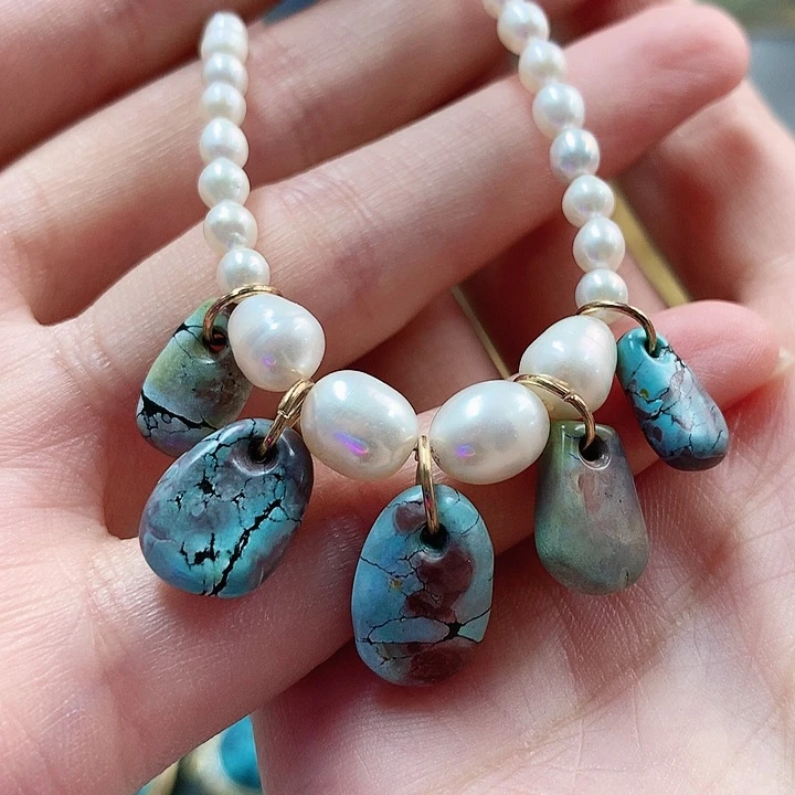 未镶嵌绿松石珠宝奇石