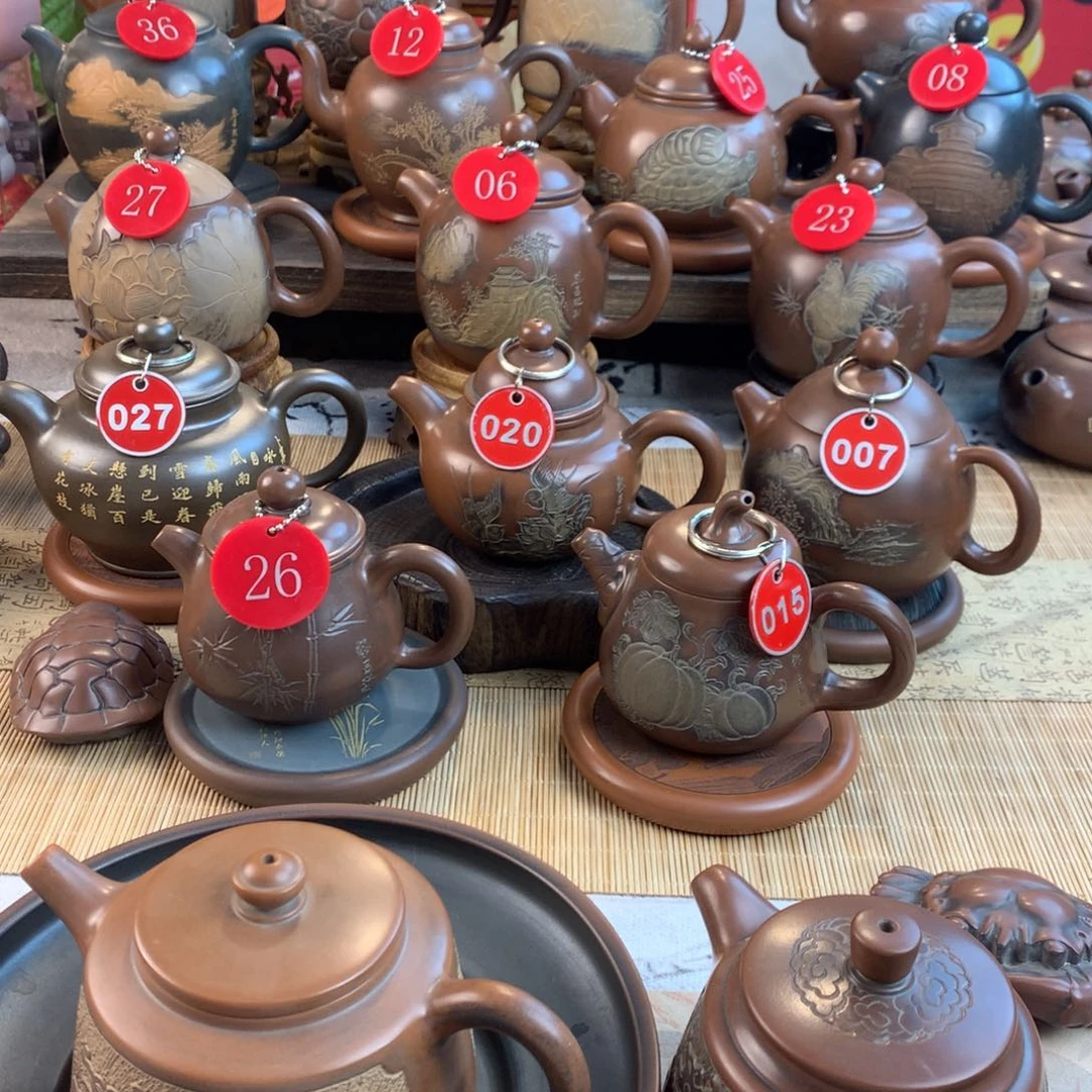 ༺**༻霸王壶龙凤刻绘