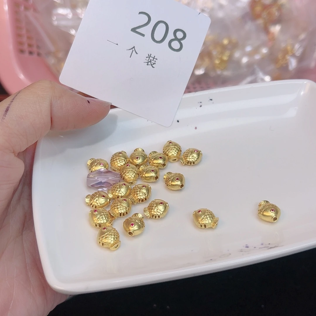 紫晶珠宝半成品银S925镀金镶嵌208