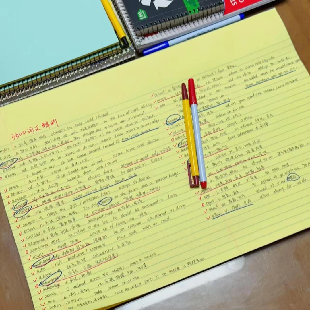 纸本刷题胶装试卷型做题凯萨A3拍草稿易撕考研护眼学生本子kaisa