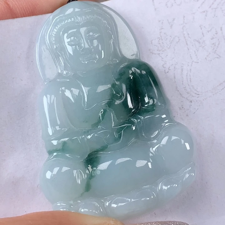 颈饰未镶嵌翡翠玉观音吊坠