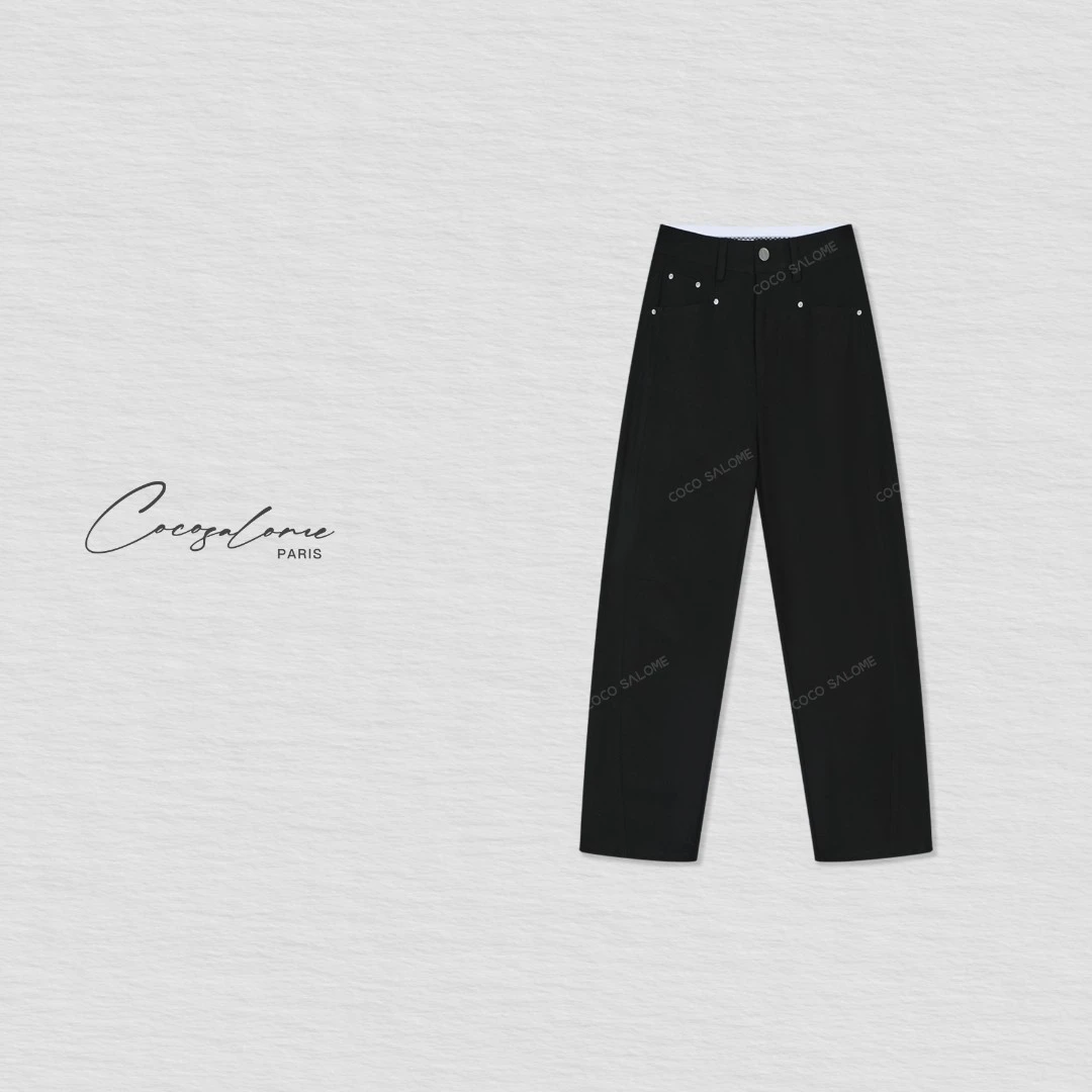 韩彬彬"女神西裤"夏季天丝羊毛时尚百搭休闲垂感女款西裤0862-10