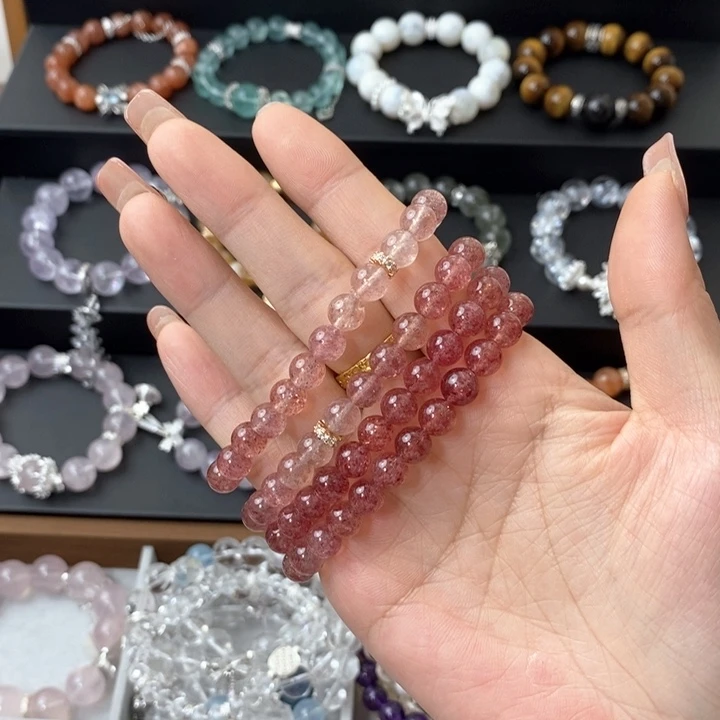 水晶手链合金水晶