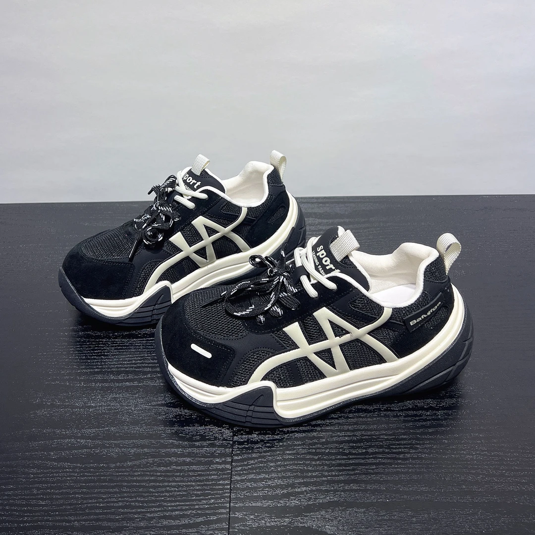 超火爆款巨好看老爹鞋女厚底不累脚2025新款秋季百搭运动休闲女鞋