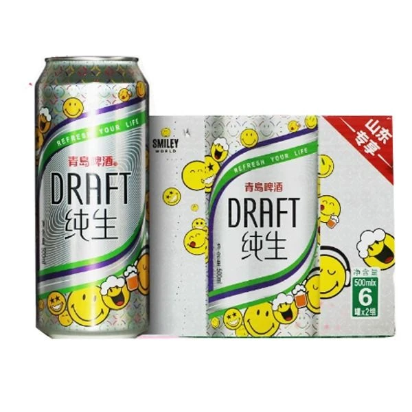 青岛啤酒纯生8度500ml*12罐
