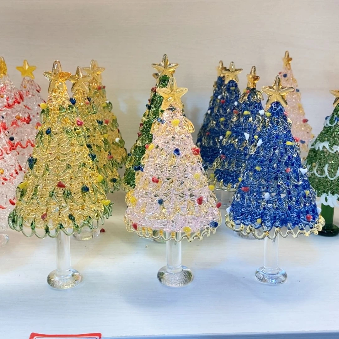 琉璃手工艺品一对三十备注颜色