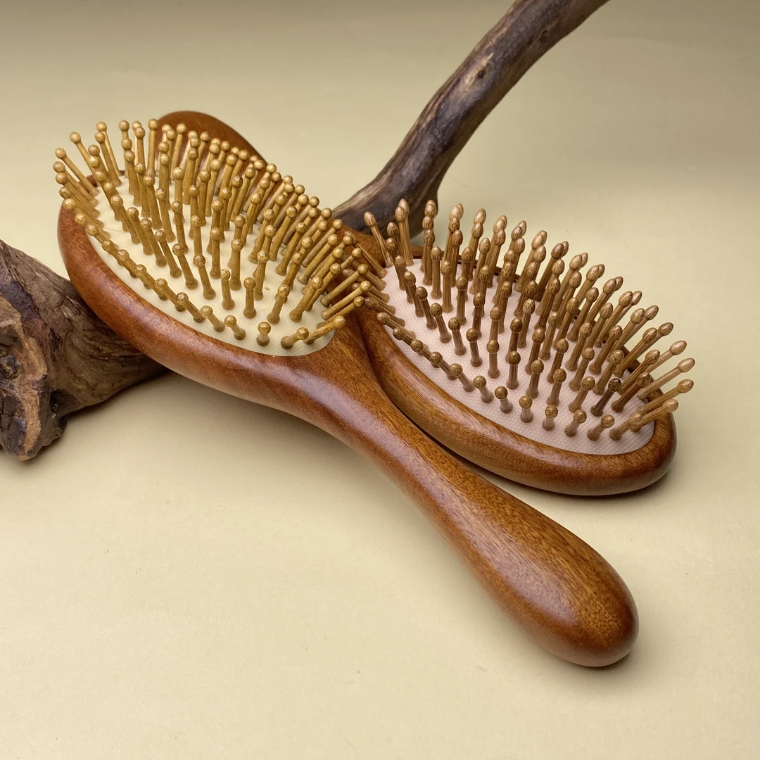 【小北好物】红檀木气垫梳17-QH78X162【多样性发一件】尺寸约15mm