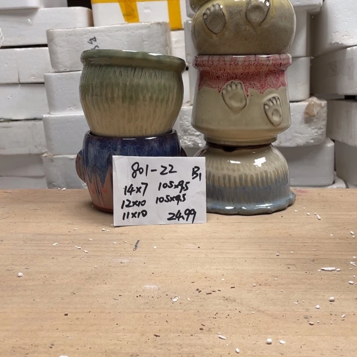 粗陶多肉花盆微瑕22