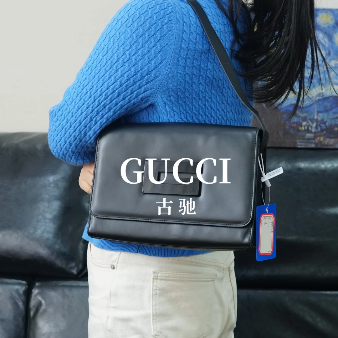 95新 GUCCI/古驰 黑色单肩包/HD11326250/6250