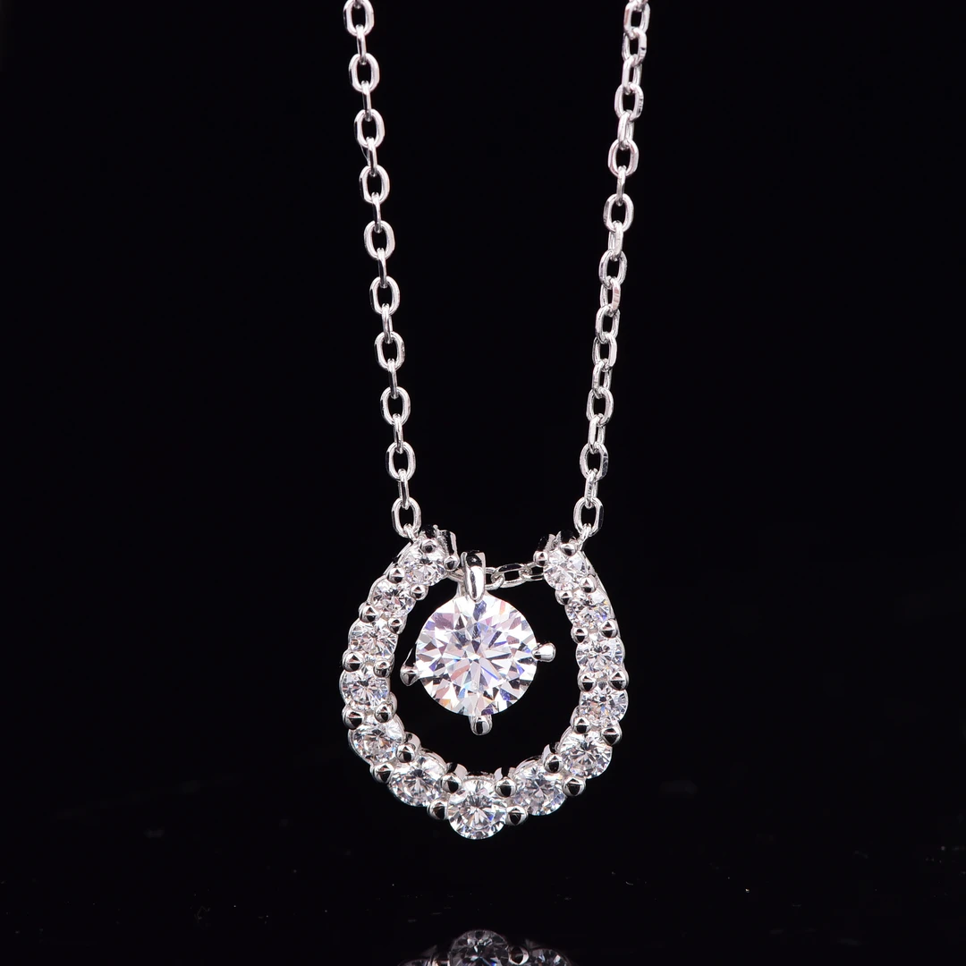 【挚爱永恒】女款 灵动马蹄 0.5ct吊坠