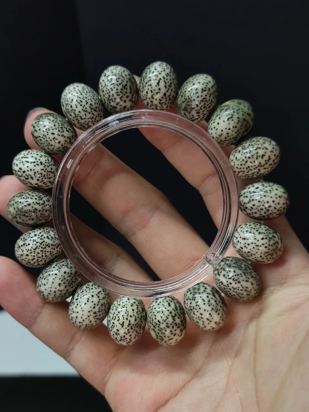 超大尺寸17/13苹果珠玄月星月菩提星月菩提手串青花瓷