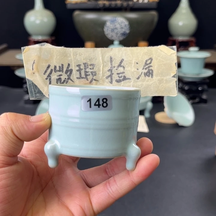 瓷片汝瓷一件148号微瑕捡漏