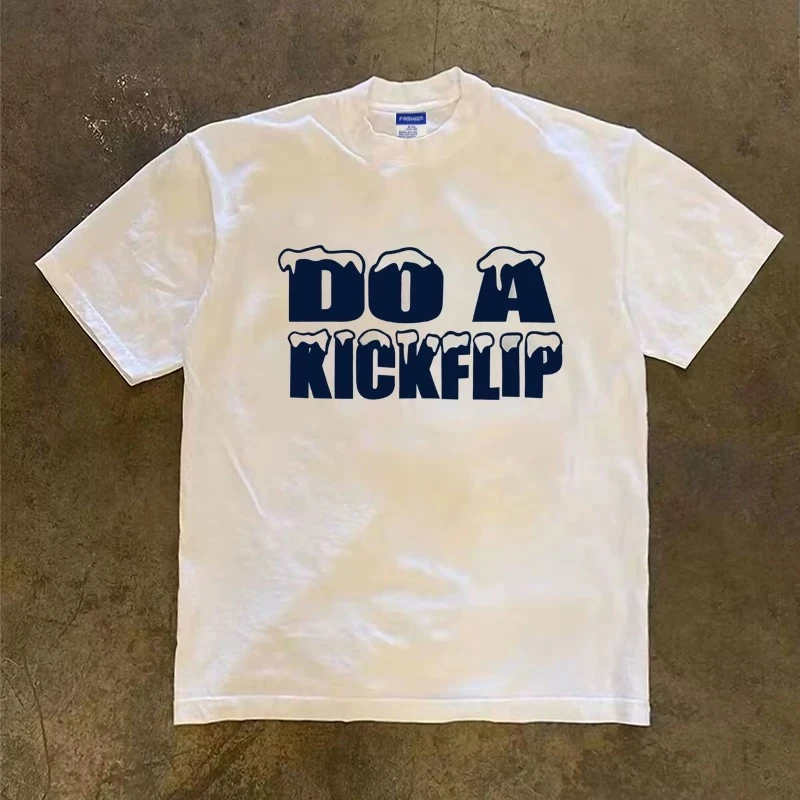 美式高街复古高级感男装260g上衣重磅纯棉宽松百搭短袖T恤情侣