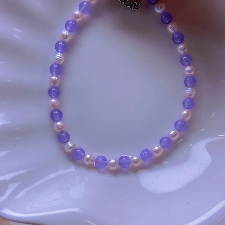 淡水珍珠手绳合金