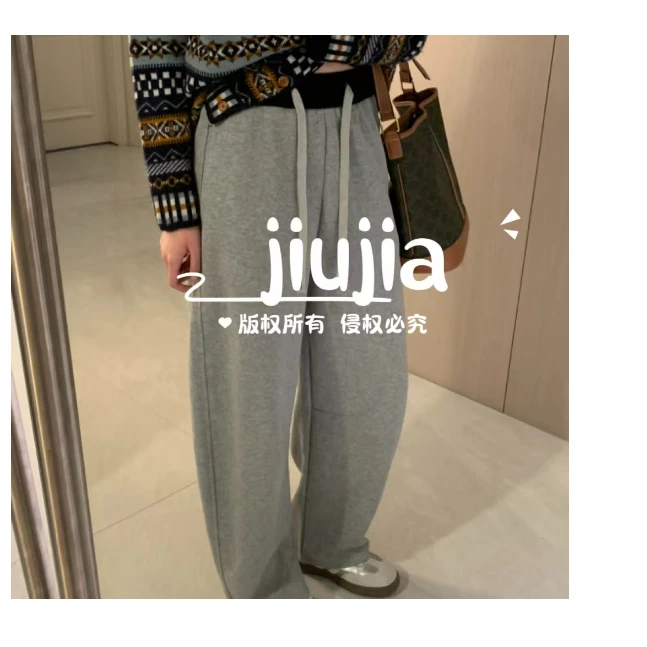 九佳【小韩裤】新款弯刀小折叠显瘦高级感好裤型女装休闲裤