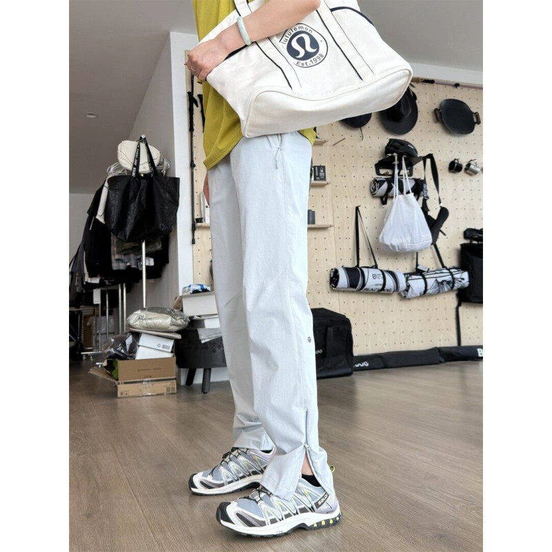 25夏季机能拉链户外运动高弹冰丝速干显瘦百搭男女同款工装休闲裤