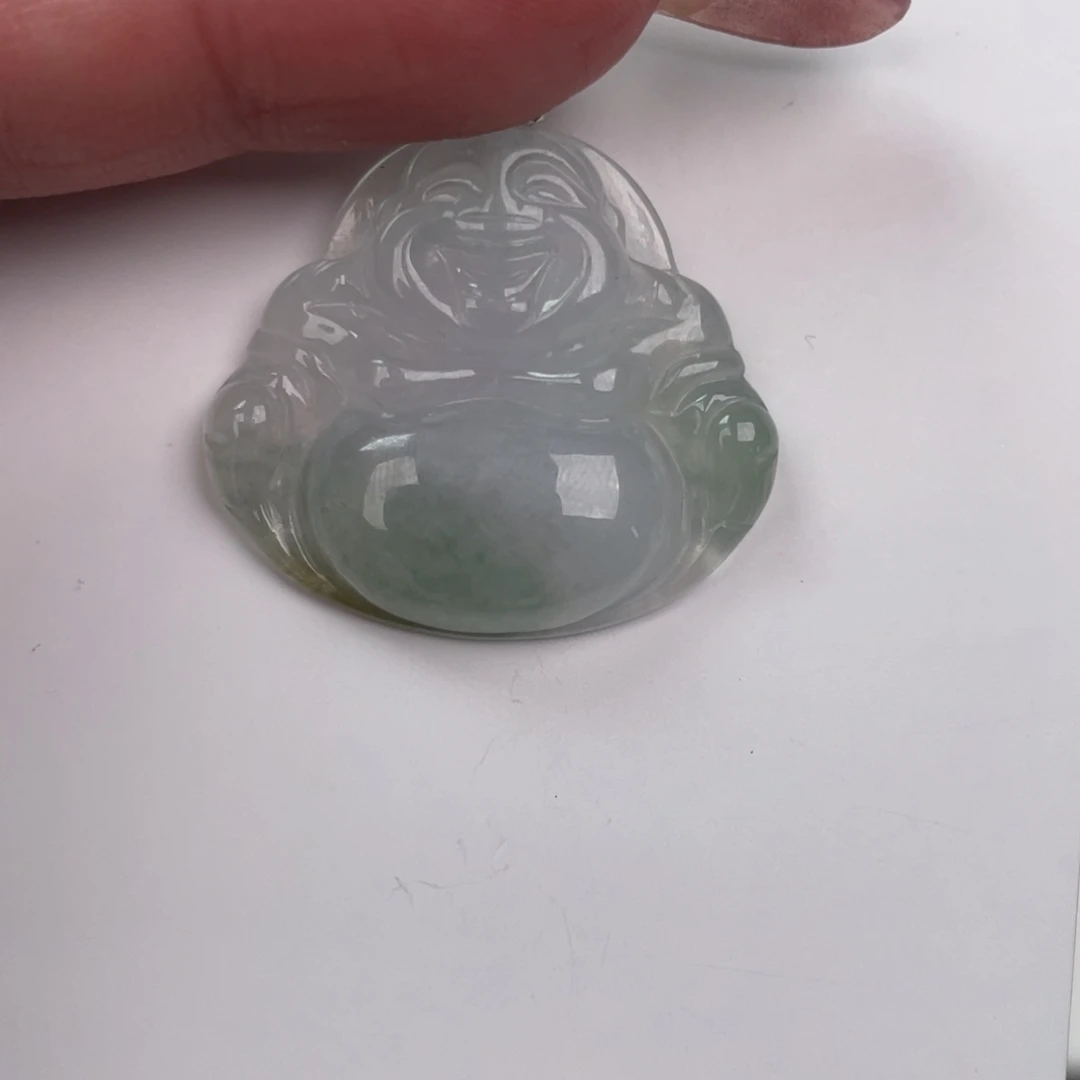 翡翠未镶嵌颈饰佛公