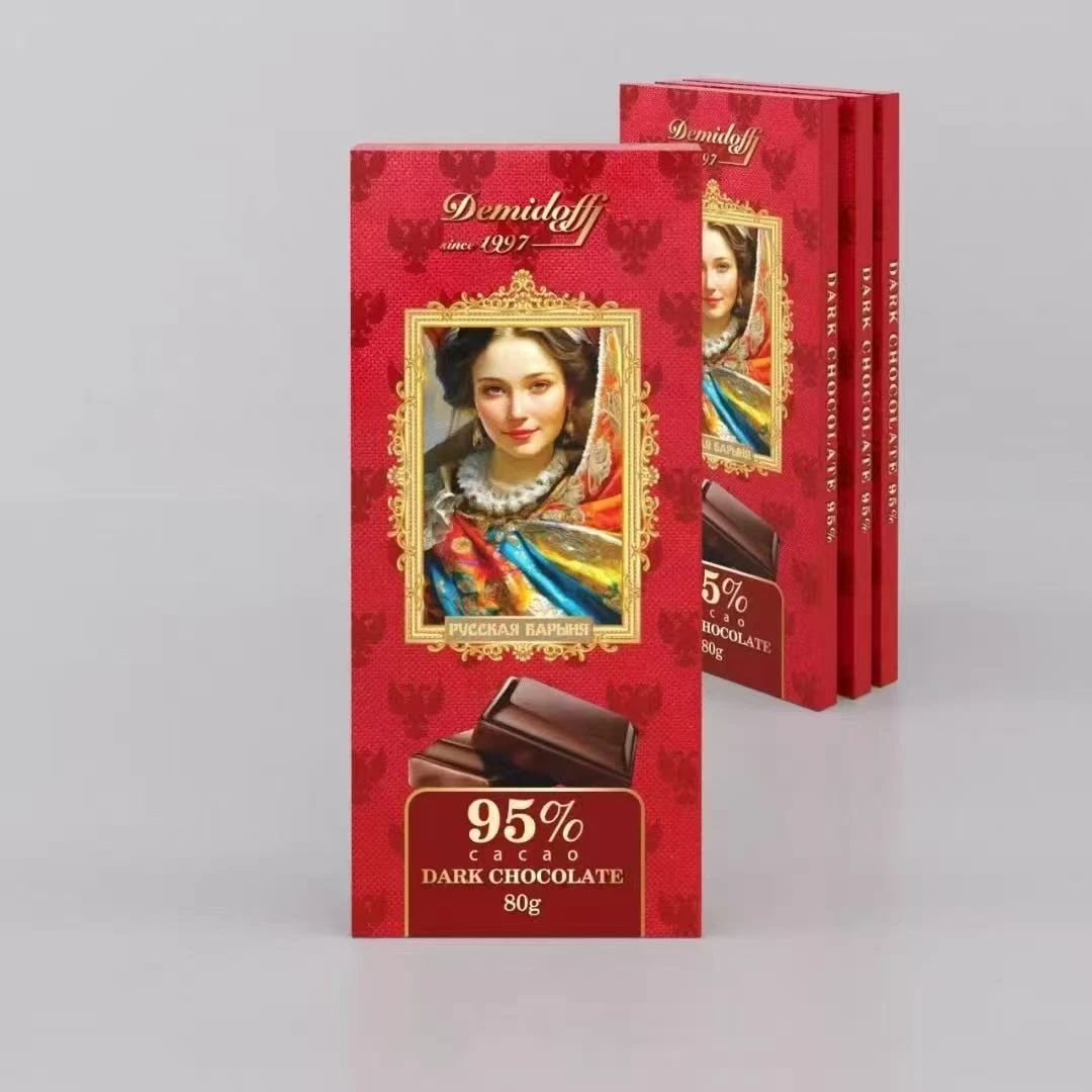 （旗立诺）到10月30日俄罗斯进口莎科拉德牌95%可可黑巧克力80克