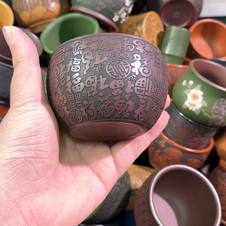 茶杯紫砂全手工紫砂主人杯