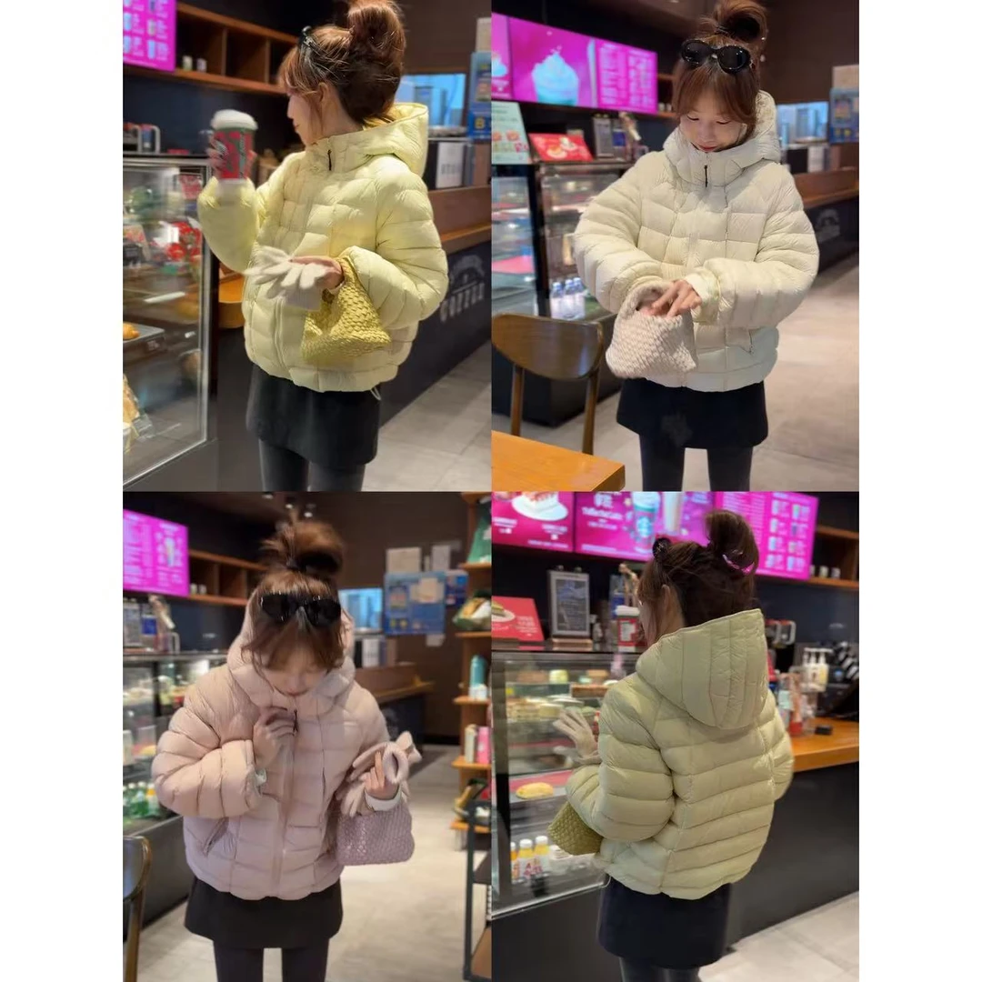 QiongQiong自留款！秋冬款韩系蓬松感保暖百搭连帽排骨羽绒服