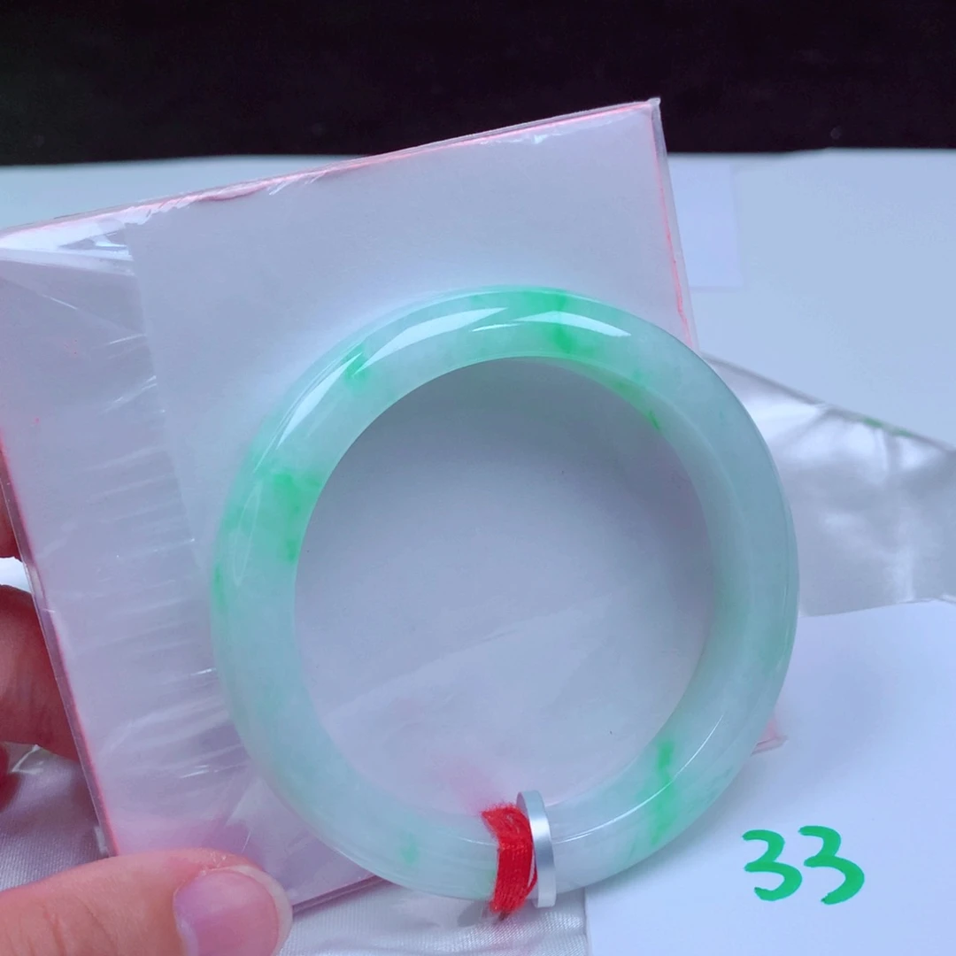 未镶嵌手镯翡翠缅甸天然A货翡翠手镯53.1