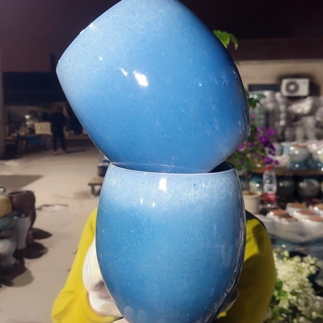 紫砂花盆高20口16