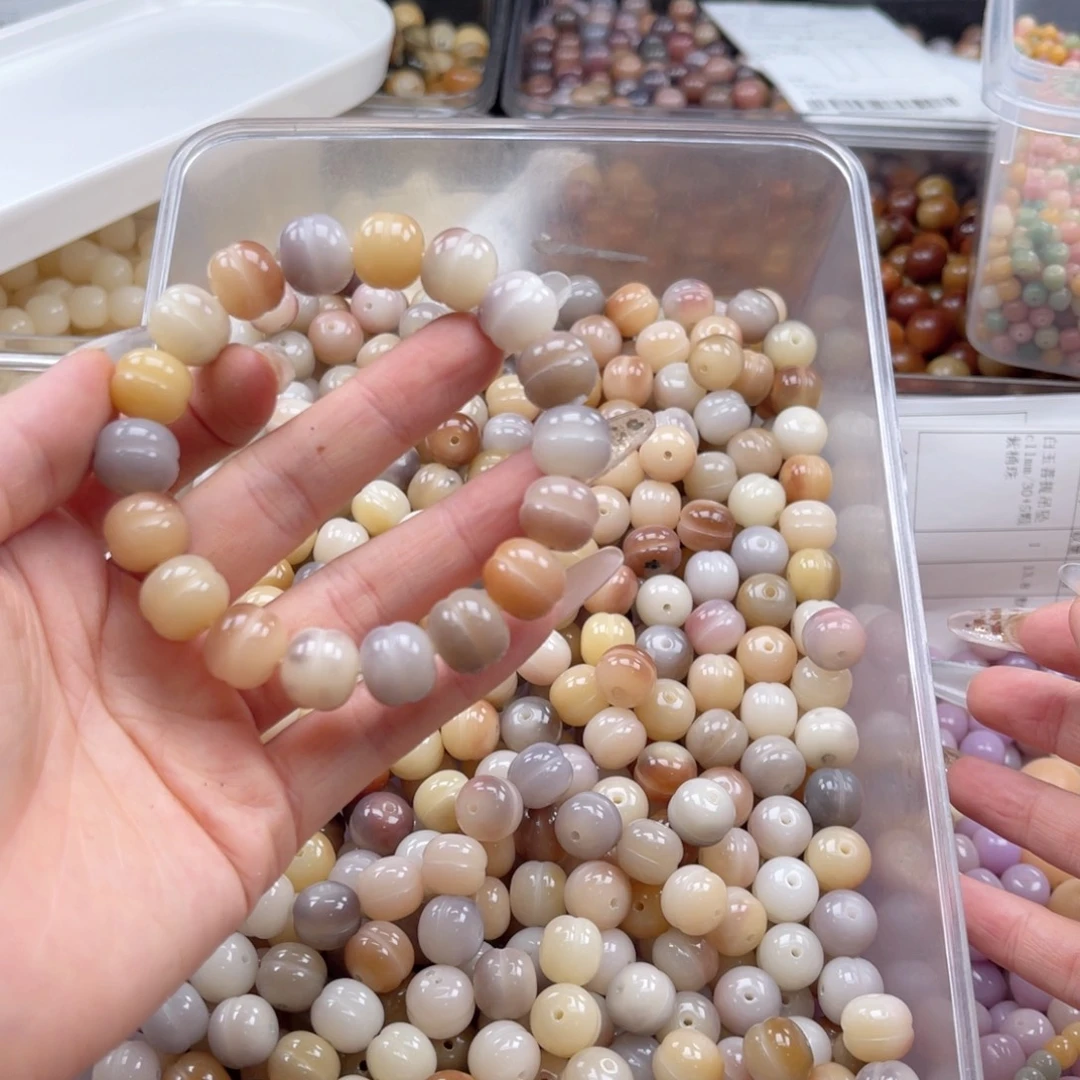 白玉菩提吊坠a12mm/20颗蛋堡