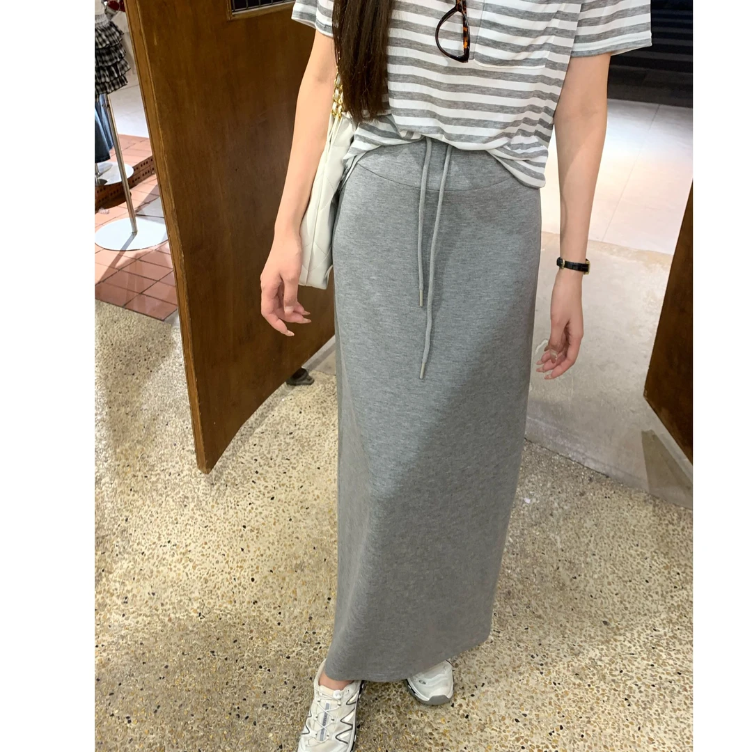 SZA【直腿日记】夏季新款韩版时尚休闲简约高腰显瘦半身裙A-1747