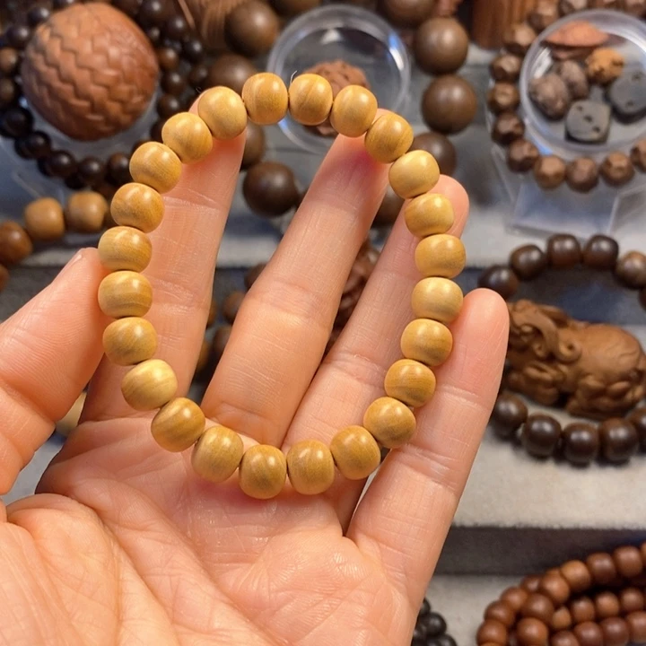 檀香木手串/手链老山檀奶香味8*9黄肉