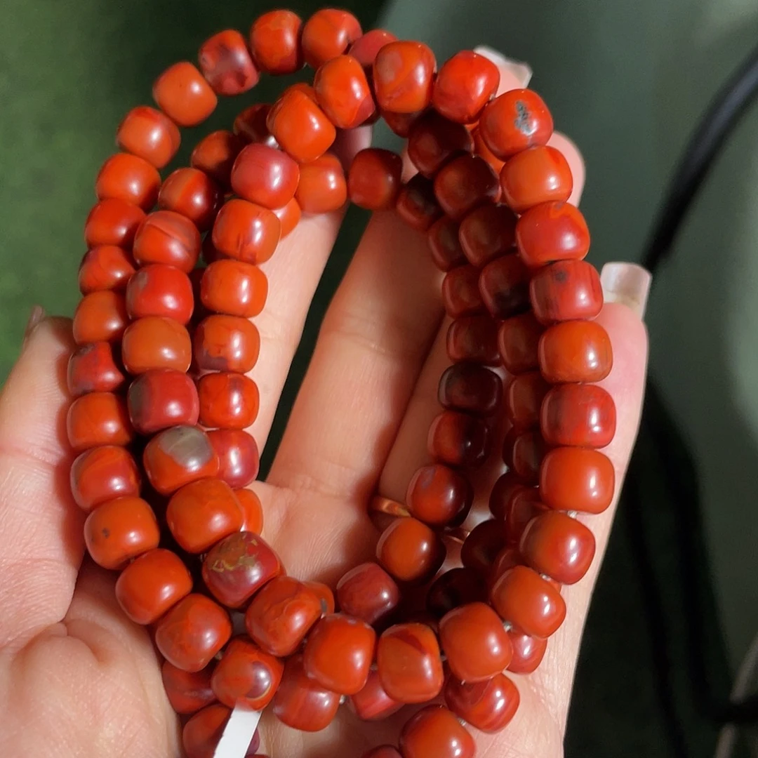 南红玛瑙手链未镶嵌