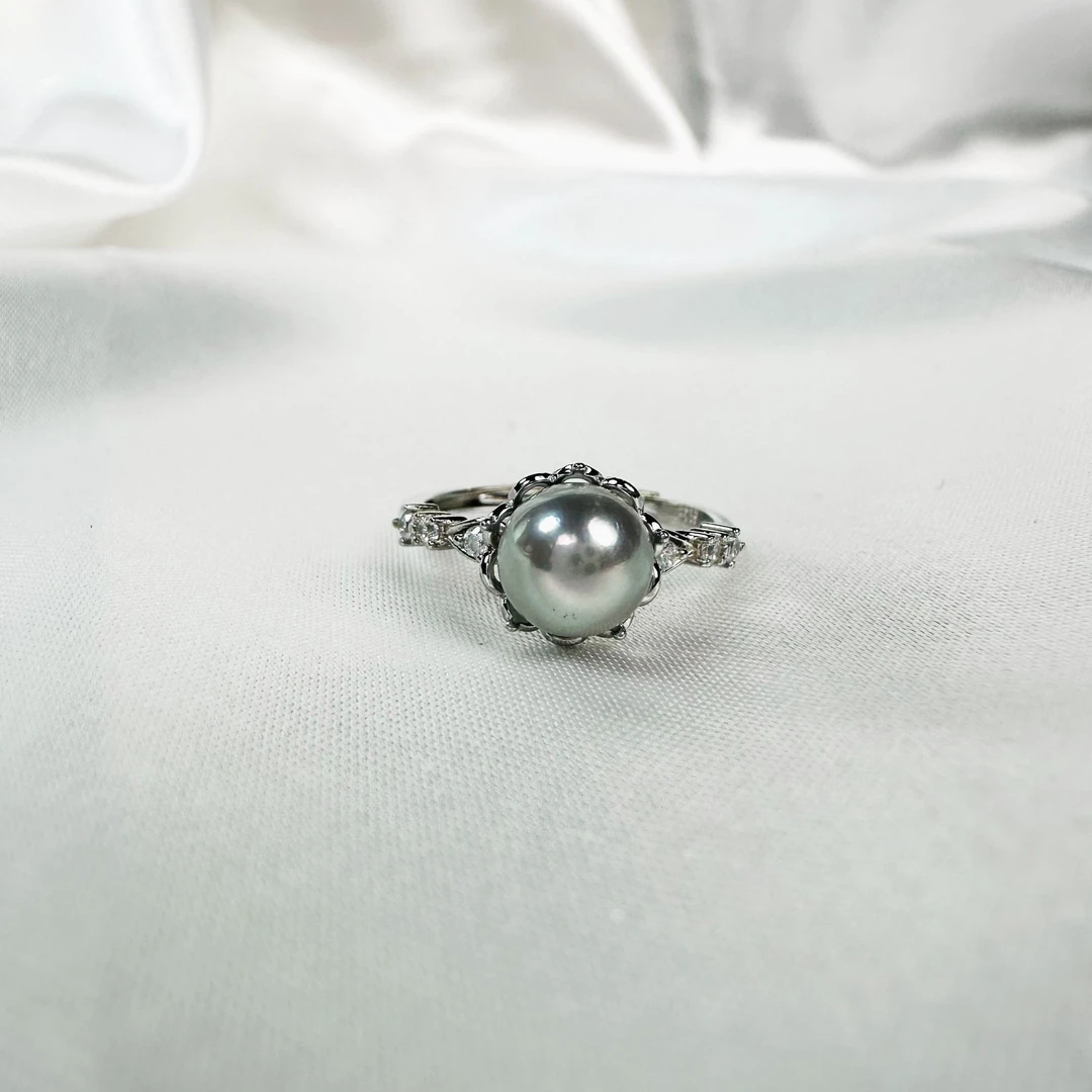 【爱恋】海水Akoya真多麻戒指 7-8mm【577】