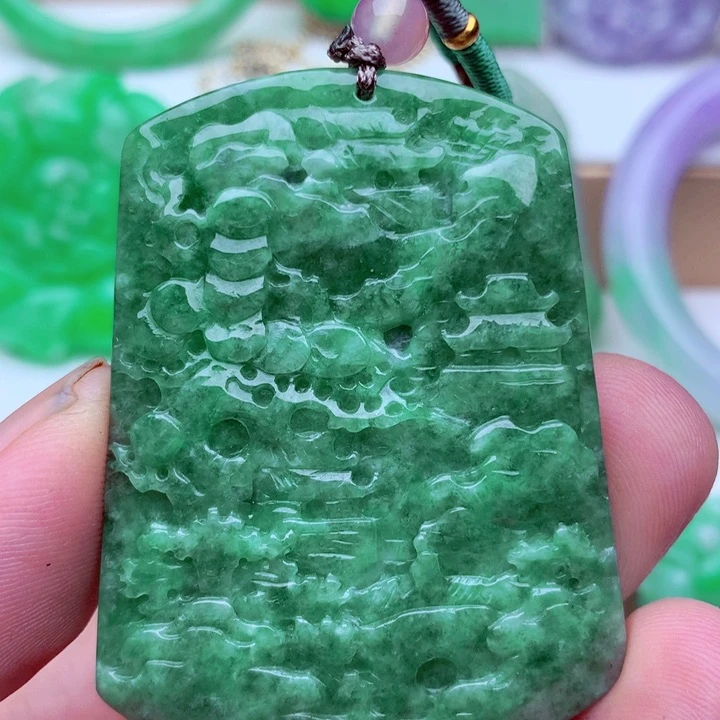翡翠未镶嵌吊坠(不含链)