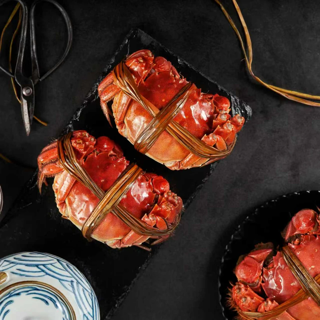 【活蟹现发】鲜活大闸蟹 公4.0-3.7母3.0-2.7两 6/8/10只