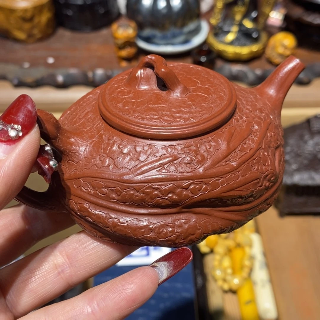 紫砂茶壶欢***场密胺手绘陶瓷