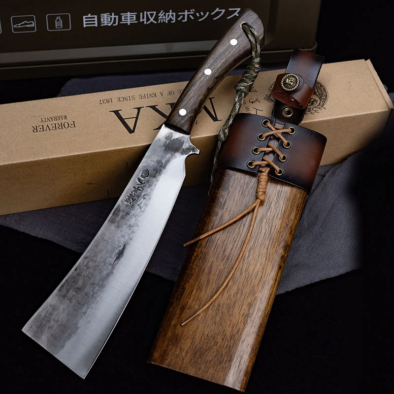 漠羊人加强版（沧龙.猎刃）8mm厚度户外野营求生砍骨荒野柴刀已开刃