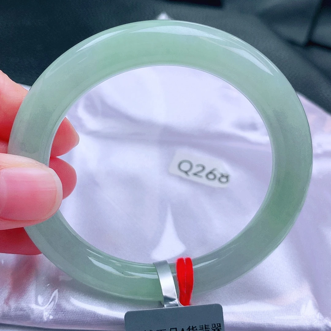 翡翠未镶嵌手镯缅甸天然a货翡翠手镯