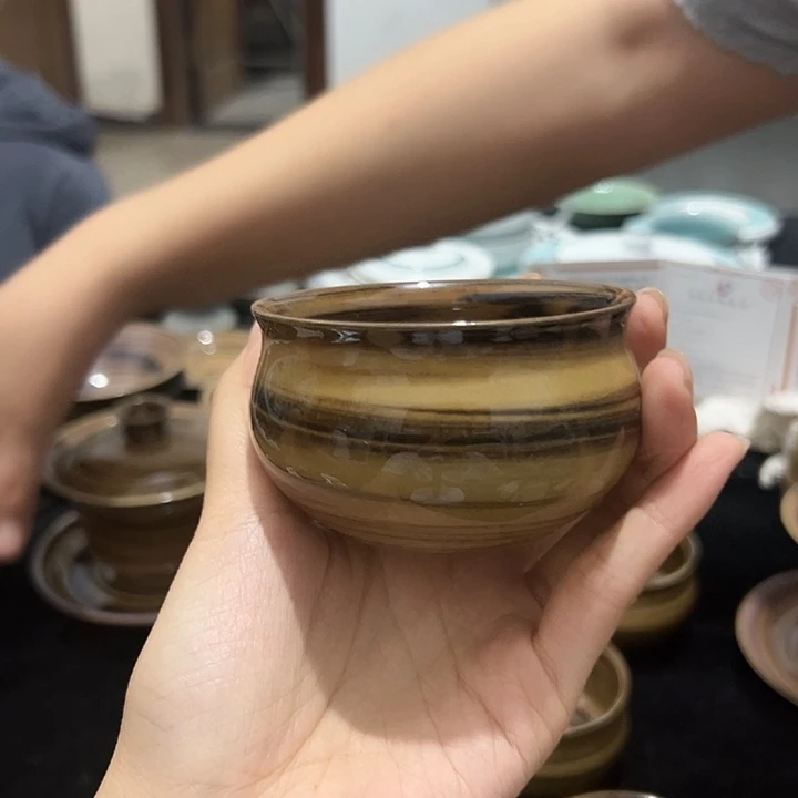 龙泉云间青瓷小米茶器