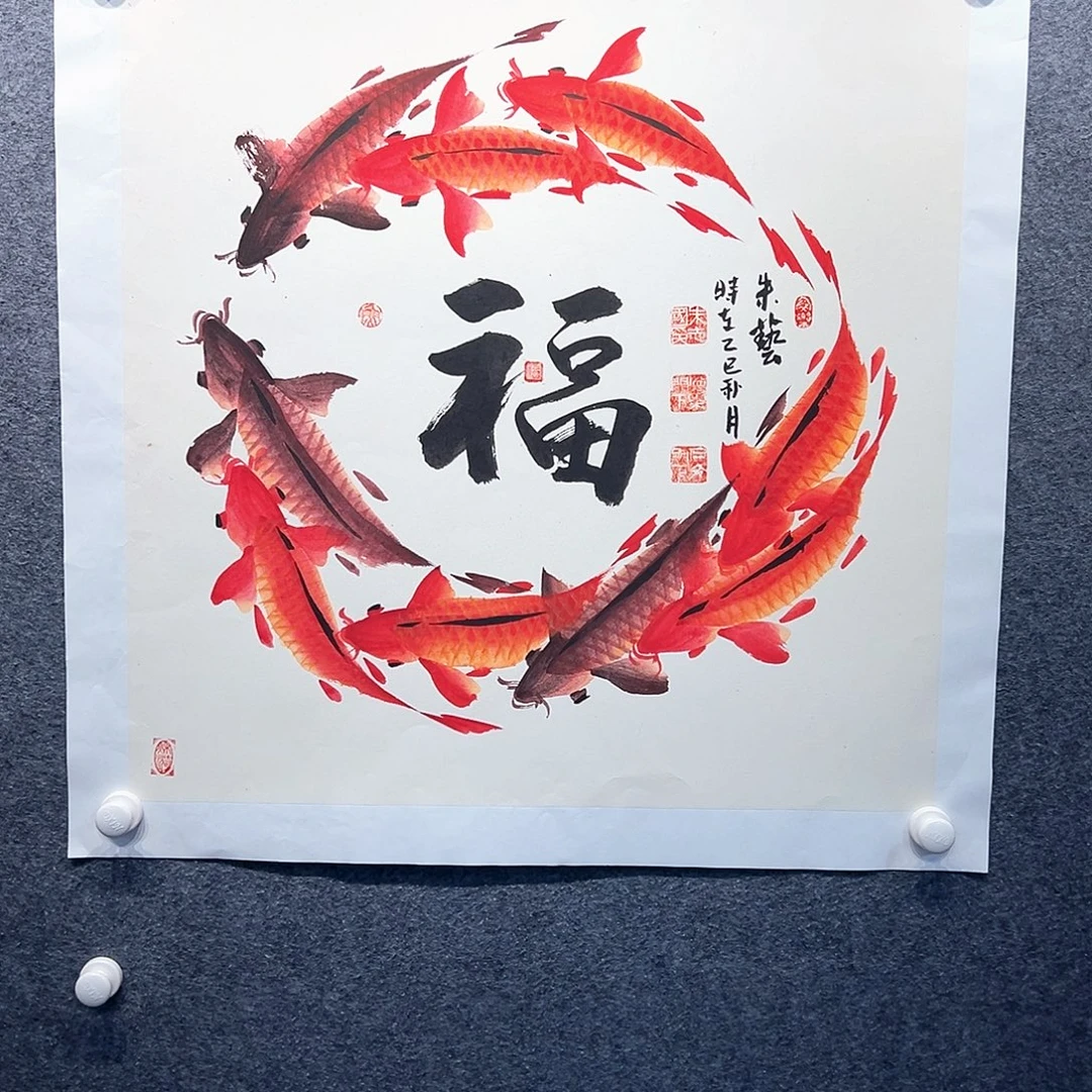 国画纯手绘系列画心