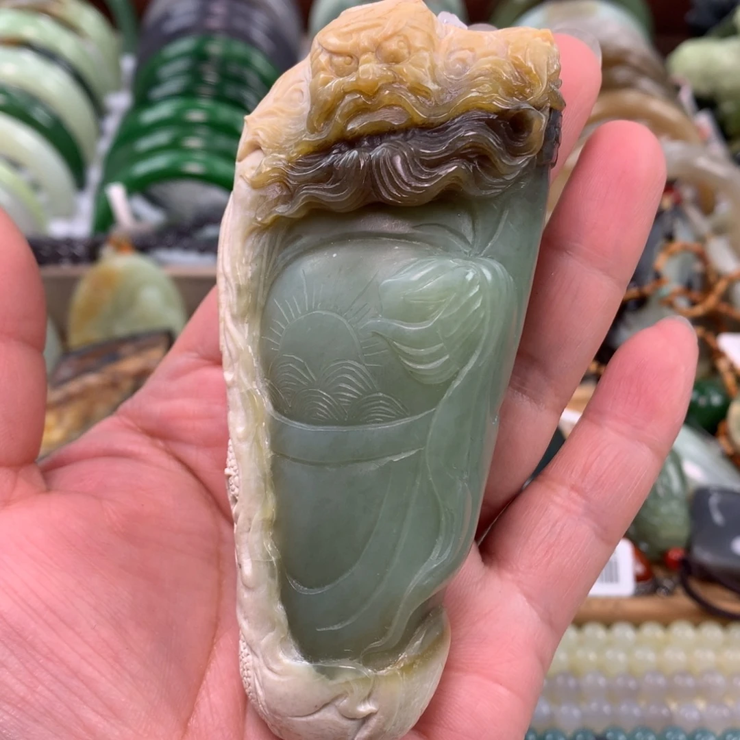 岫岩河磨玉（透闪石质玉）未镶嵌珠宝奇石