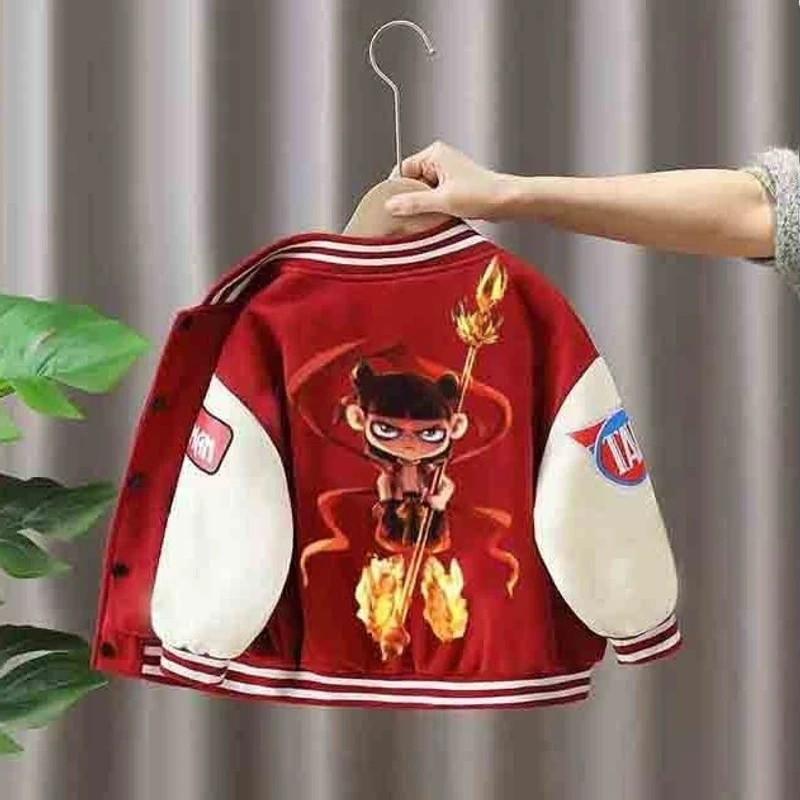 棒球服潮服外套2025新款儿童春秋装棒球服男孩秋季开衫卫衣外套潮