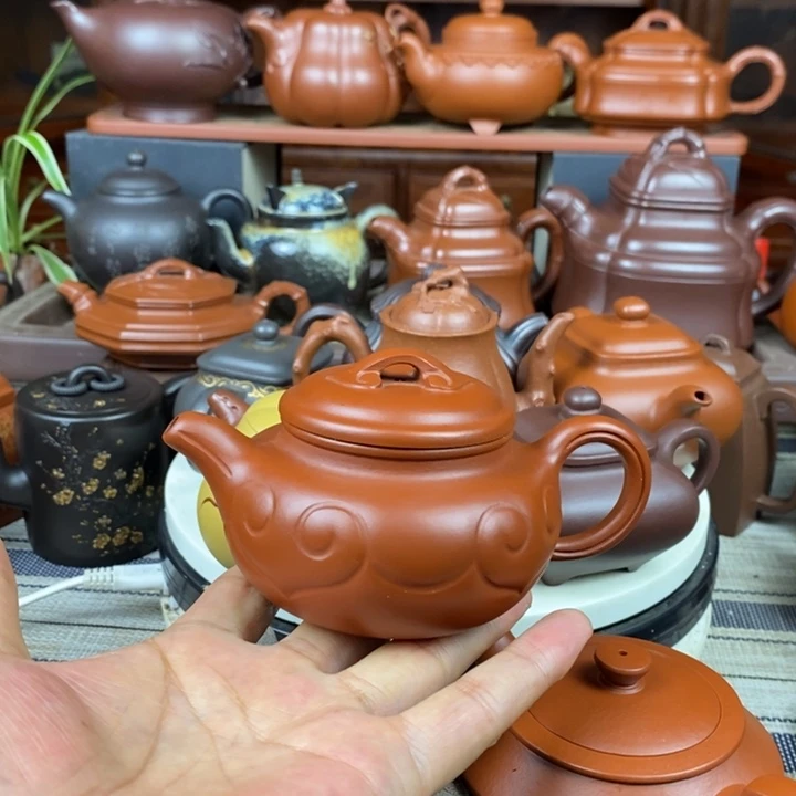茶壶紫砂仿古如意120-220cc原矿赵庄朱泥特价