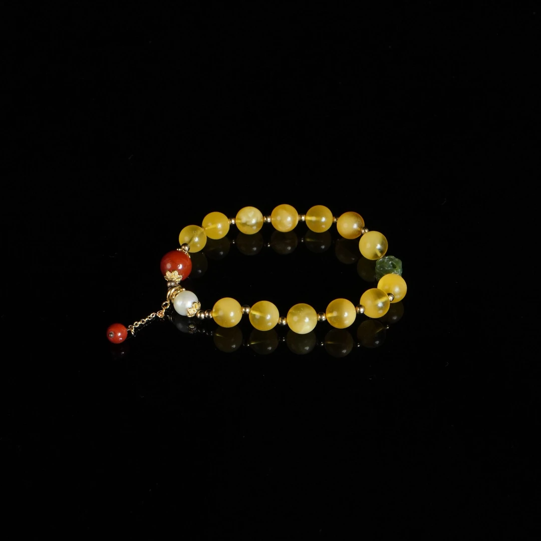 DY-M2488 蜜蜡圆珠手链 10.05g