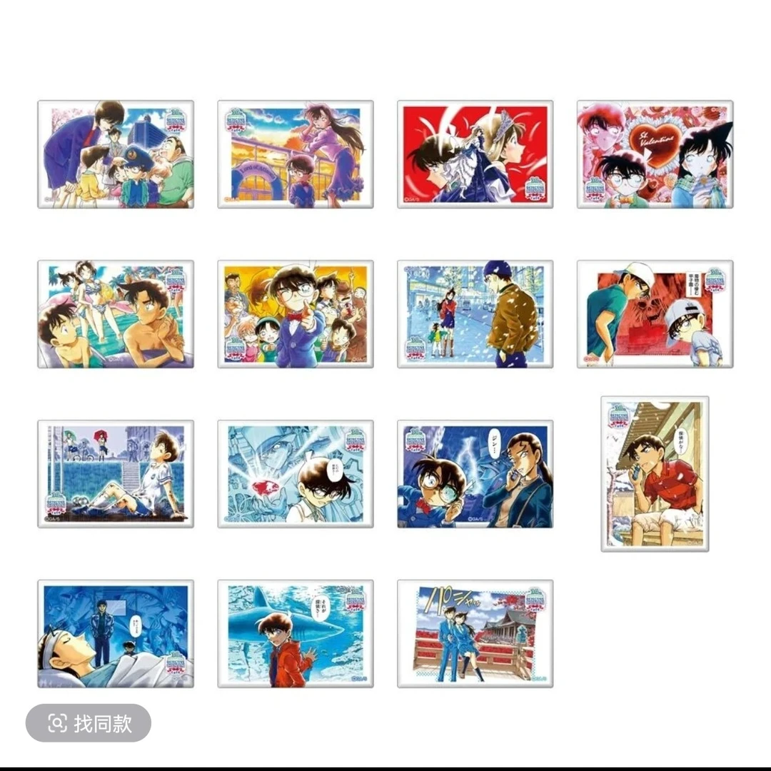 名侦探柯南 cafe30周年方吧唧 日谷周边动漫盲盒